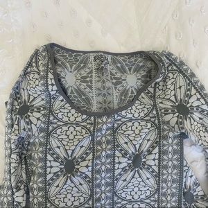 Grey and white free people knit sweater dress. Size M/L but would also fit S